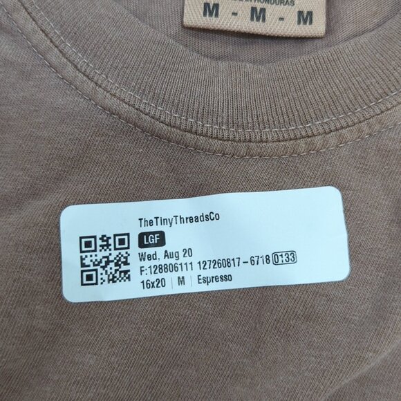 Comfort Colors Overstimulated Print T Shirt Size Medium Brown - Picture 6 of 7